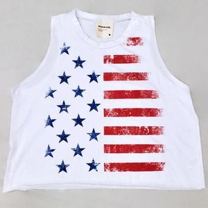 New AMERICAN REBEL USA Womens Shirt Crop Top XXL
